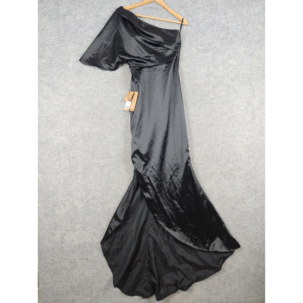 NEW NWT Light In‎ The Box Black One Shoulder Formal Gown Evening Dress Size 6